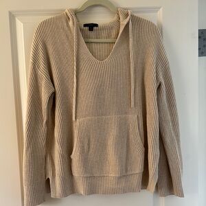 J. Crew Cream V-Neck Sweater with Classic Knit Design